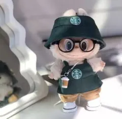 LABUBU らぶぶ　着せ替え 洋服　コスチューム　スタバ　１７ｃｍ　６点セット