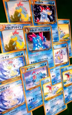 【旧裏】ポケカ 11枚セット わるいオーダイル、オーダイル、アリゲイツ、ワニノコ
