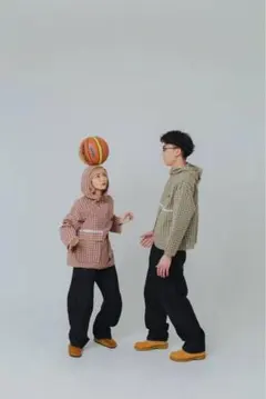 【wudgeboy】ハーフジップ チェック シャツのサムネイル