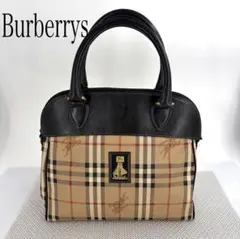 希少 Burberrys バーバリー ハンドバッグ ノバチェック ヴィンテージ