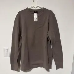 【タグ付き】UNIQLO ウォッシャブルストレッチミラノリブクルーネックセーター