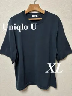 【Uniqlo U】24SS 希少 ニットTシャツ XL ネイビー