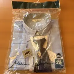 新品タグつき　長袖シャツ 140 水色 ネクタイ付き　フォーマル