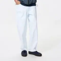 【未使用】ユニクロ ワイドストレートジーンズ ライトブルー 31