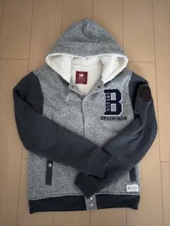 古着　フリースジャケット M グレー/ダークグレー