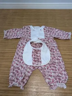 bebeロンパース・サイズ70・スタイ付き