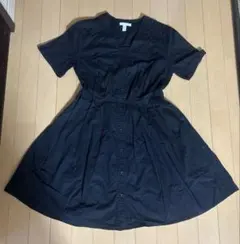 最終値下げ！！H&M 半袖シャツワンピース ブラック