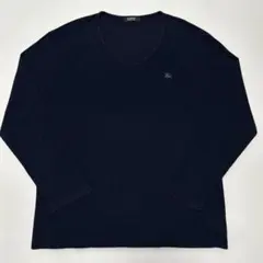 ネイビー 長袖カットソー