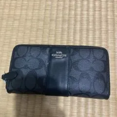 COACH ブラックレザー 長財布