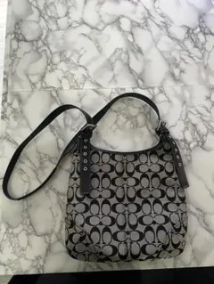 コーチ ショルダーバッグ ベージュと黒