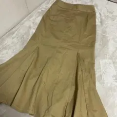 GU ステッチマーメイドロングスカート　ベージュ　Lサイズ