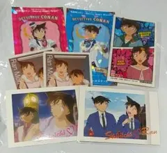 名探偵コナン　特典　ステッカー　メタルカード　ぱしゃこれ　新一　蘭　7点セット