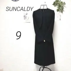 10936 SUNCALDY ユキトリイ ブラックフォーマルワンピース