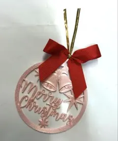 2510 シルキーピンク　クリスマス　オーナメント