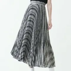 BALLSEY ボイルチェック　プリーツ　ロングスカートのサムネイル