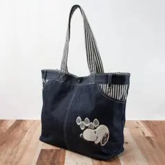 新品　スヌーピー デニムトートバッグ