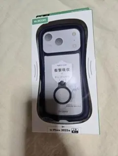 iPhone 17Pro Grippy ケース　リング付き　ネイビー　690