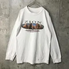 E49古着　ロンT 白　90s Y2K