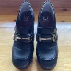 ローファー パンプス ブラック 23.5cm あしながおじさんのサムネイル
