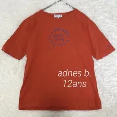 agnes b.ENFANT◇コットン100% ロゴ入Tシャツ 12 ans