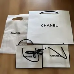 CHANEL ホワイトショップ袋 4枚セット