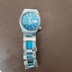 マ*ル様 SEIKO 自動巻き 腕時計 ブルー