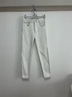 ZARA ホワイト　スキニーデニム