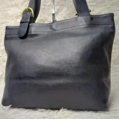 【良品】オールドコーチ トート グラブタンレザー ネイビー A4可 4140