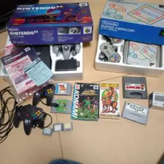 NINTENDO64　スーパーファミコン　本体　付属品　箱　説明書