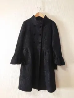 ZARAKNIT ザラニット　黒　ニットワンピースコート　ザラ