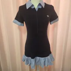 NICE CLAUP ニットワンピース 半袖のサムネイル