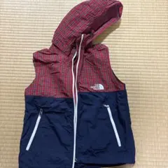 THE NORTH FACE チェック柄フード付きベスト