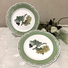 【美品】ノリタケ　ロイヤルオーチャード21.5㎝プレート2枚　廃盤・希少