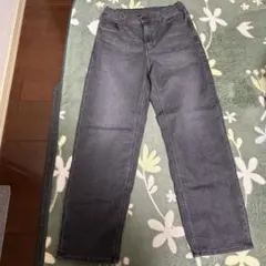 UNIQLOグレー ワイドジーンズ 長ズボン 160