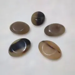 ご*ん様 水牛の角製　楕円形箸置き 5個セット　ベトナム製