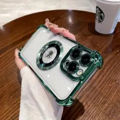 iPhone14ケース ワイアレス充電 レンズ保護 MagSafe対応　クリア