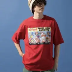 【新品未使用】ニコアンド ケロッグコラボ　Tシャツのサムネイル