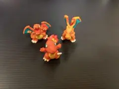 ポケモンキッズ　リザードン　ヒトカゲ フィギュア　指人形　3体セット