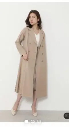 RIENDA BIG COLLAR レーストレンチコート