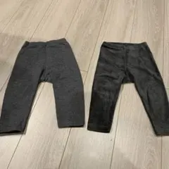 ユニクロ　長ズボン　グレーのパンツ2点セット　保育園着　まとめ売り