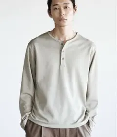 WYM REFINED WAFFLE HENLEY NECK L/S TEEのサムネイル