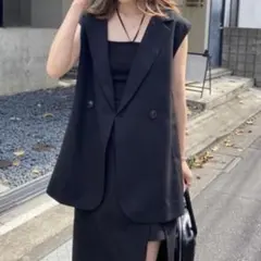 one after another NICE CLAUP ブラックベスト