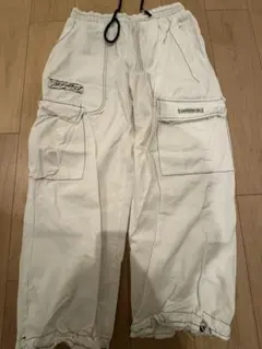IK ホワイト カーゴパンツ M