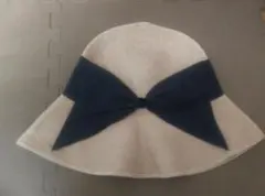 極美品✨AthenaNewYork リサコ ハット 帽子 チェックリボン - メルカリ