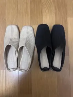 【お値下げ】未使用　しまむら　MUMUストレッチニットミュール　3Lサイズのサムネイル