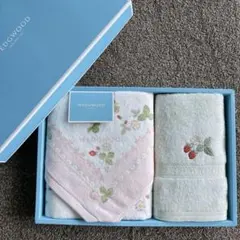 【WEDGWOOD 】ストロベリー柄 タオルセット