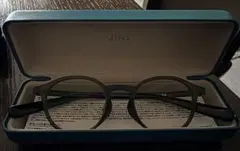 JINS ラウンド型メガネ オリーブ サウナ用