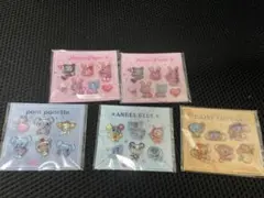 ナルミヤ ぷっくりシール セブンイレブン コンプリートシール➕1 （5点セット）