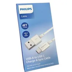 PHILIPS USB-A to USB-C ケーブル 4FT 1.25m