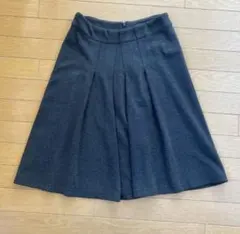 フレアスカート　グレー　ジャージ　ストレッチ